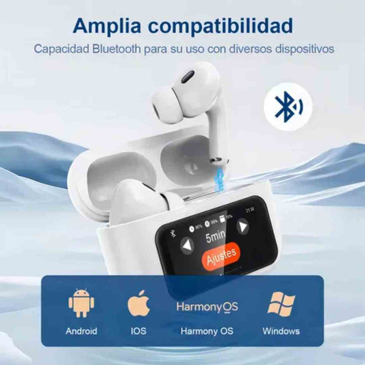 Audífonos Smart con Pantalla Táctil