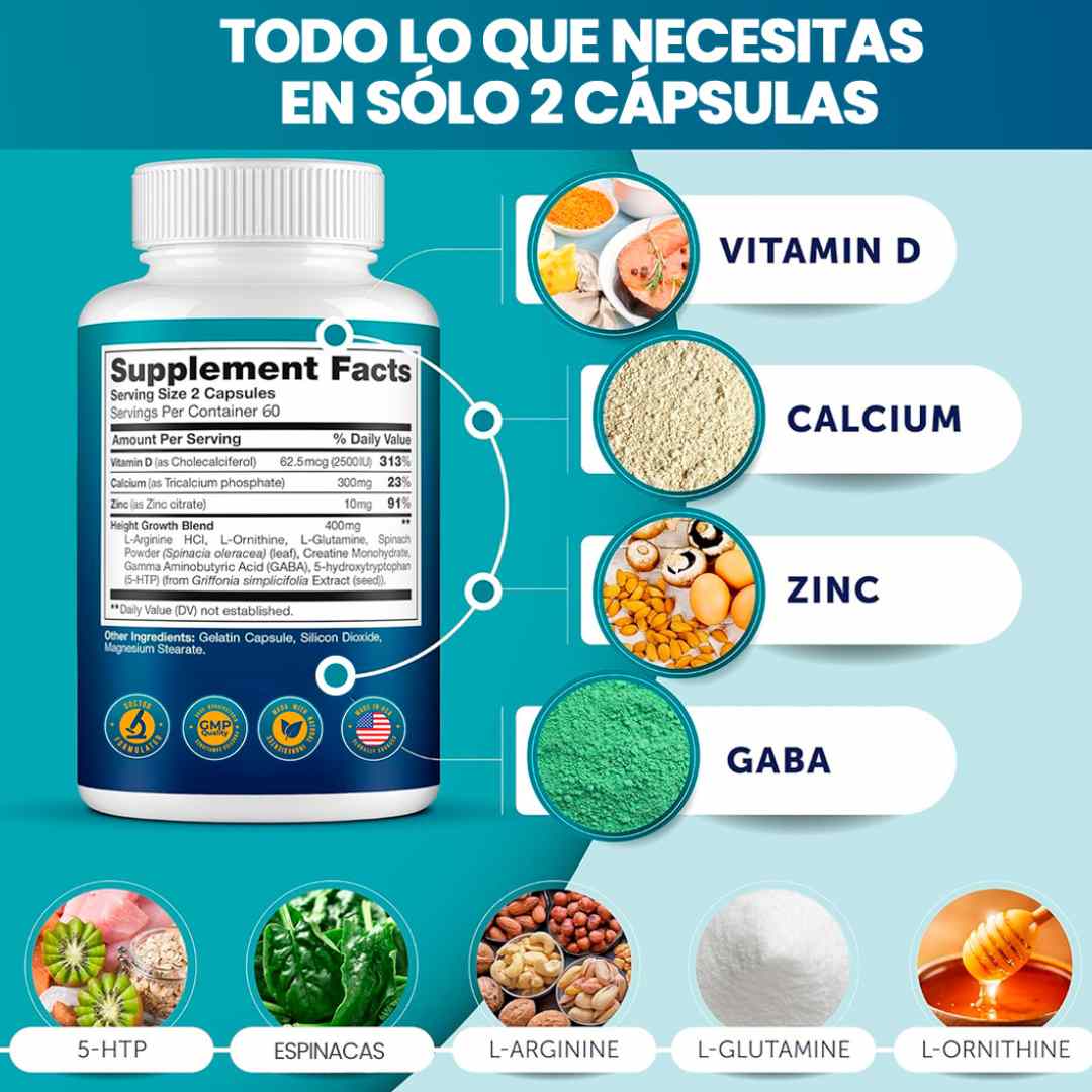 Height growth™ Fórmula para un Crecimiento Óptimo y Saludable