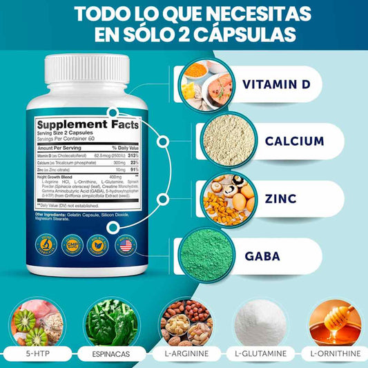 Height growth™ Fórmula para un Crecimiento Óptimo y Saludable