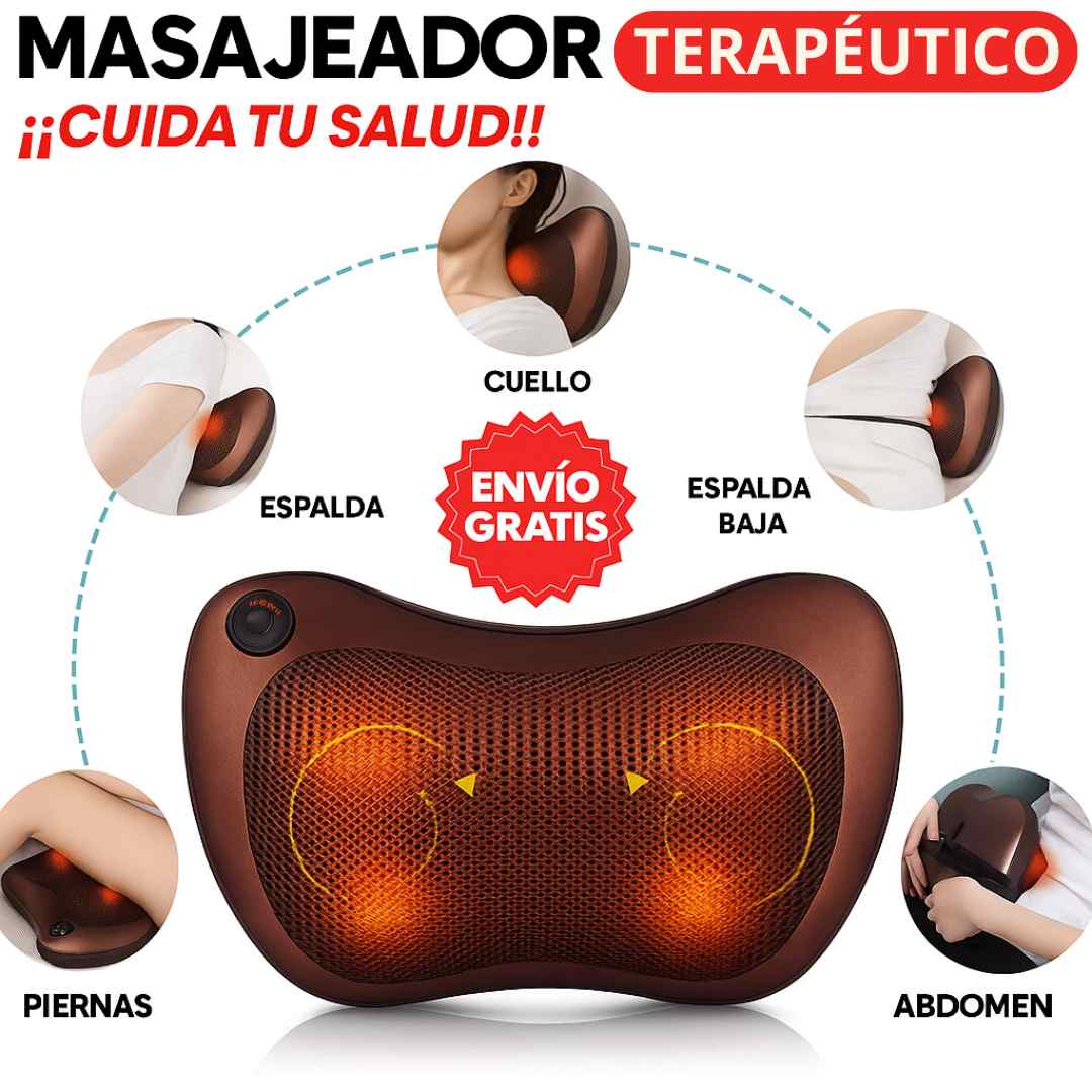 🛋️ Cojín Masajeador Terapéutico Multifuncional