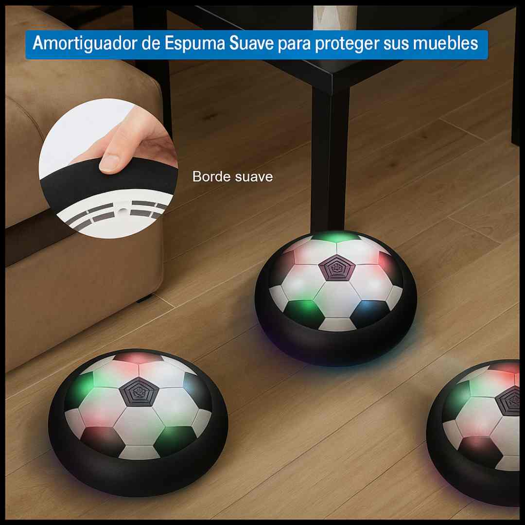 Air Soccer LED™ 🌈⚡ | ¡Luz, movimiento y risas sin fin en casa!