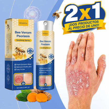 Bee Venom Spray 2x1: Alivio inmediato para piel sensible con Psoriasis.