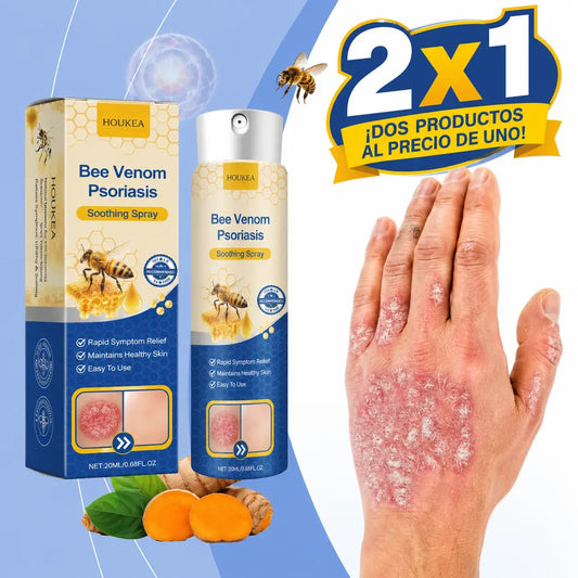 Bee Venom Spray 2x1: Alivio inmediato para piel sensible con Psoriasis.