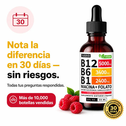 5 en 1 Complejo Vitamina B12 B6 B1