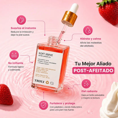 Aceite post afeitado- calma la irritación y reduce el enrojecimiento