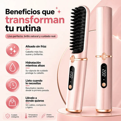 Cepillo Alisador Plancha Multifuncional