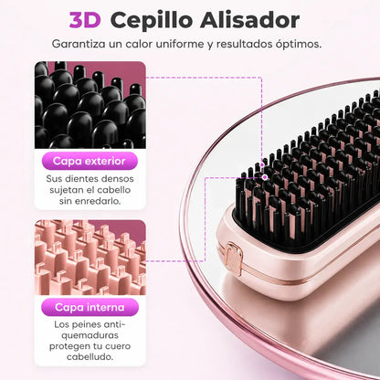 Cepillo Alisador Plancha Multifuncional