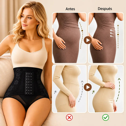 🔥Braguitas de talle alto ajustables con efecto push-up para los glúteos