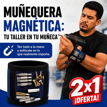 Pulsera Magnética | Tornillos y Herramientas Siempre a la Mano
