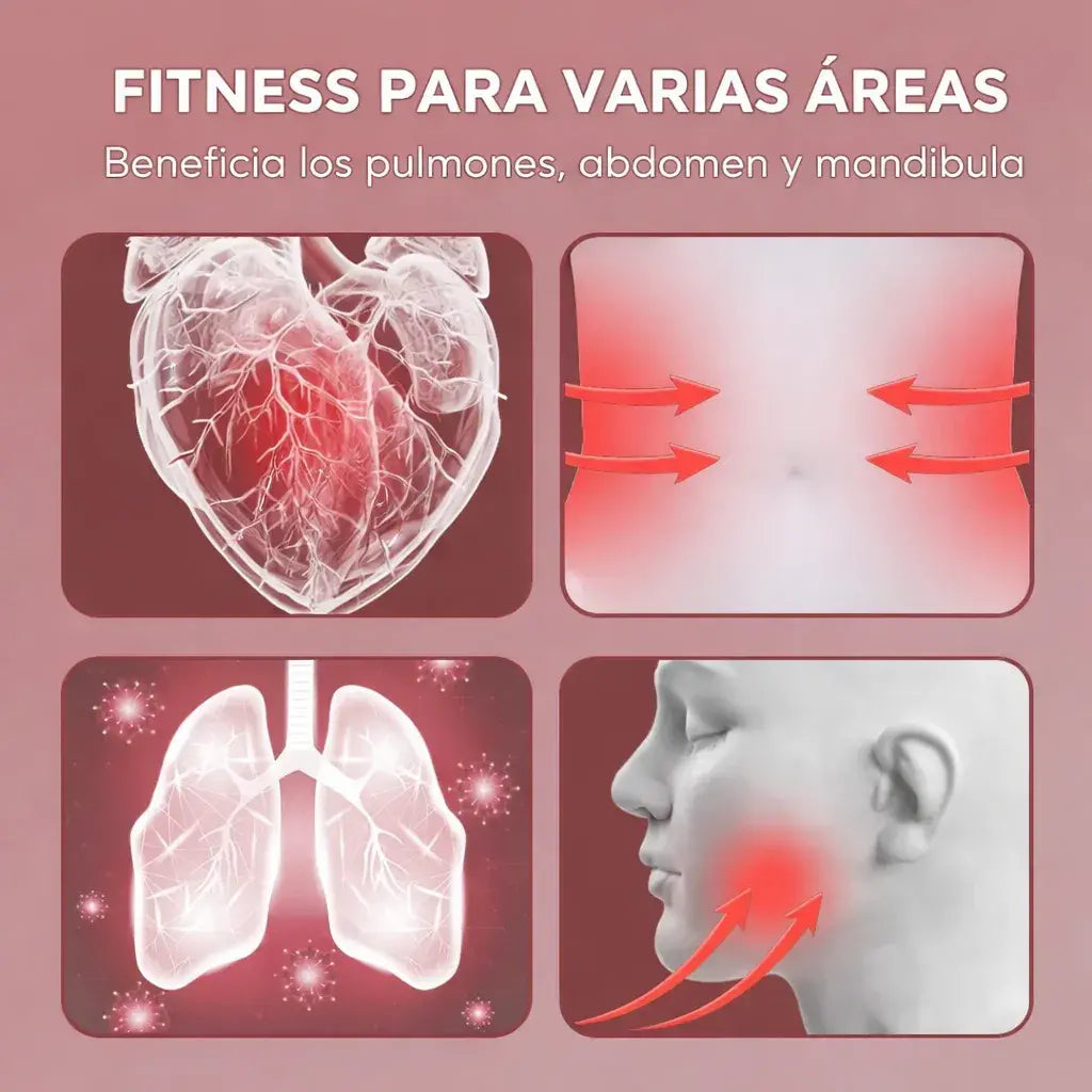 Ejercitador pulmonar ajustable | Más aire menos fatiga