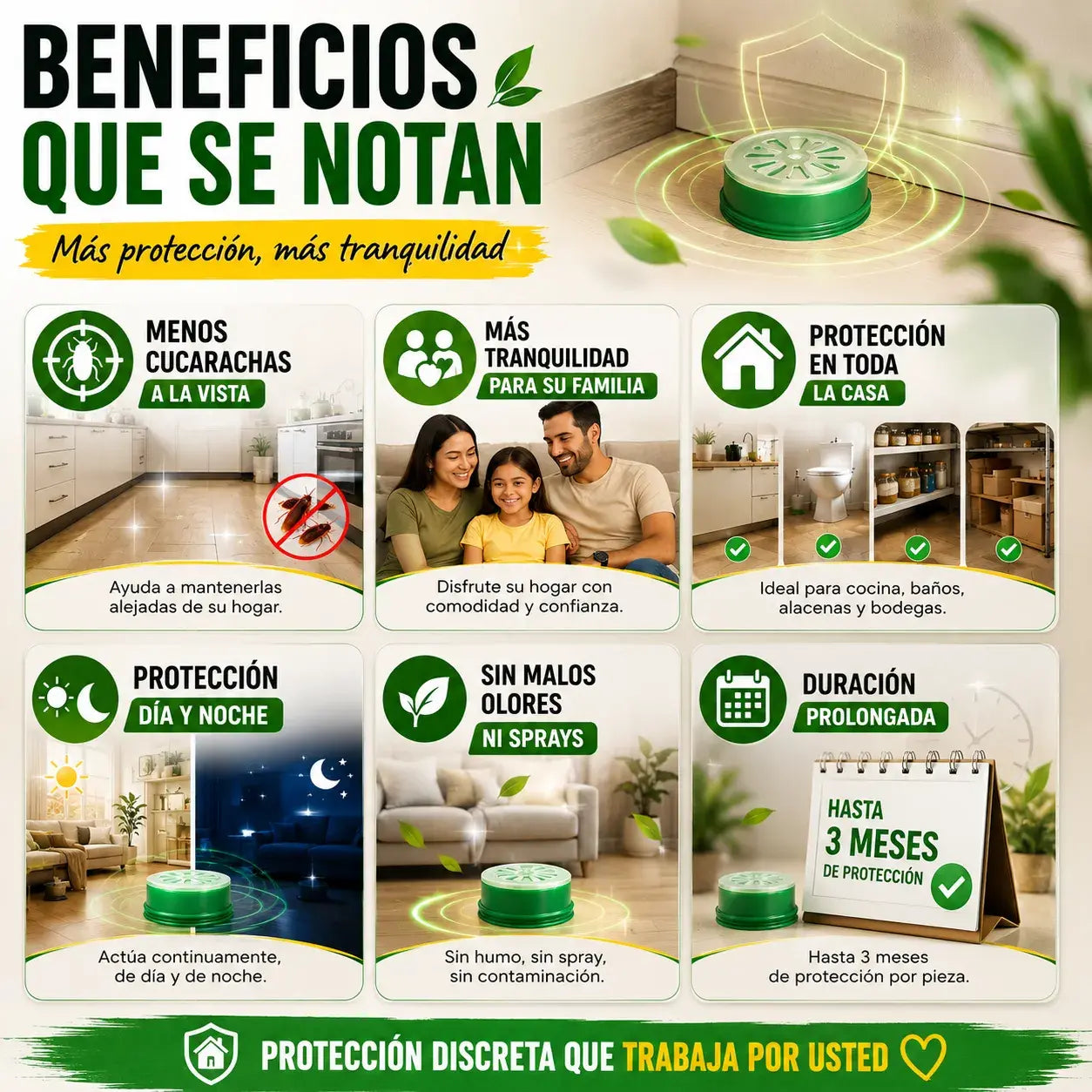 🪳 Trampas Anti-Cucarachas MoohSpry — Pack 12 Piezas