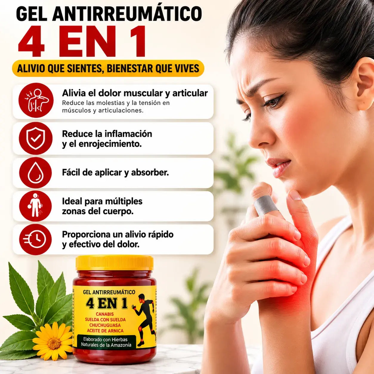 Gel para Dolor Muscular y Articular | Alivio Rápido y Localizado