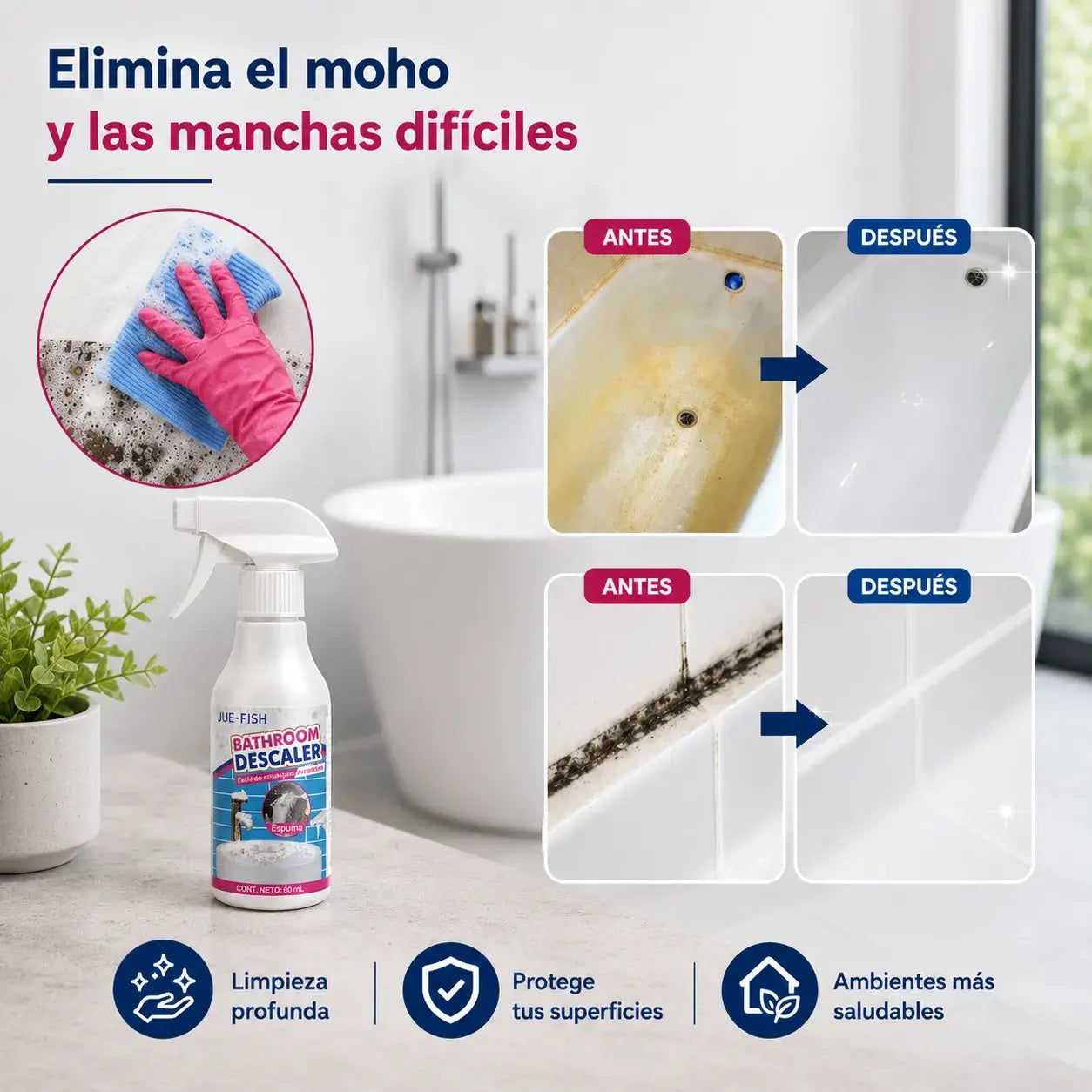 Spray Anti-Moho de Acción Profunda en Minutos | 🔥Oferta 3X1