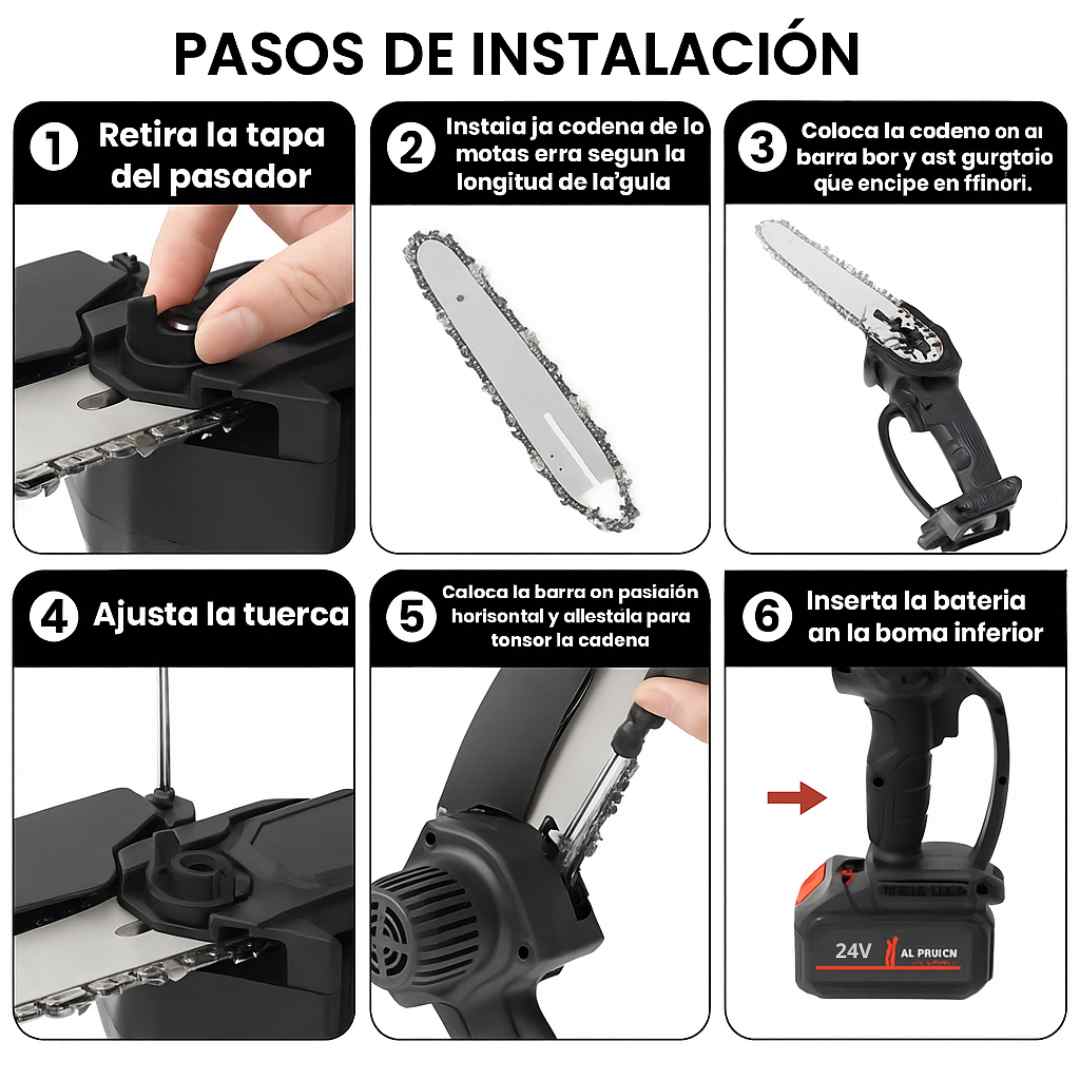 ChainSaw® Mini Sierra Eléctrica y Compacta para Grandes Tareas
