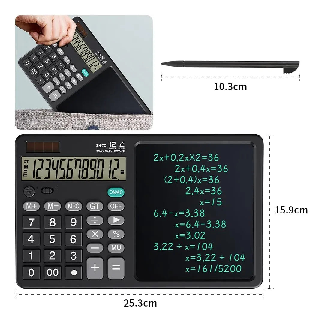 Smart® Calculadora con Pantalla y Lápiz Óptico - Ideal para Oficina, Estudio o Negocio