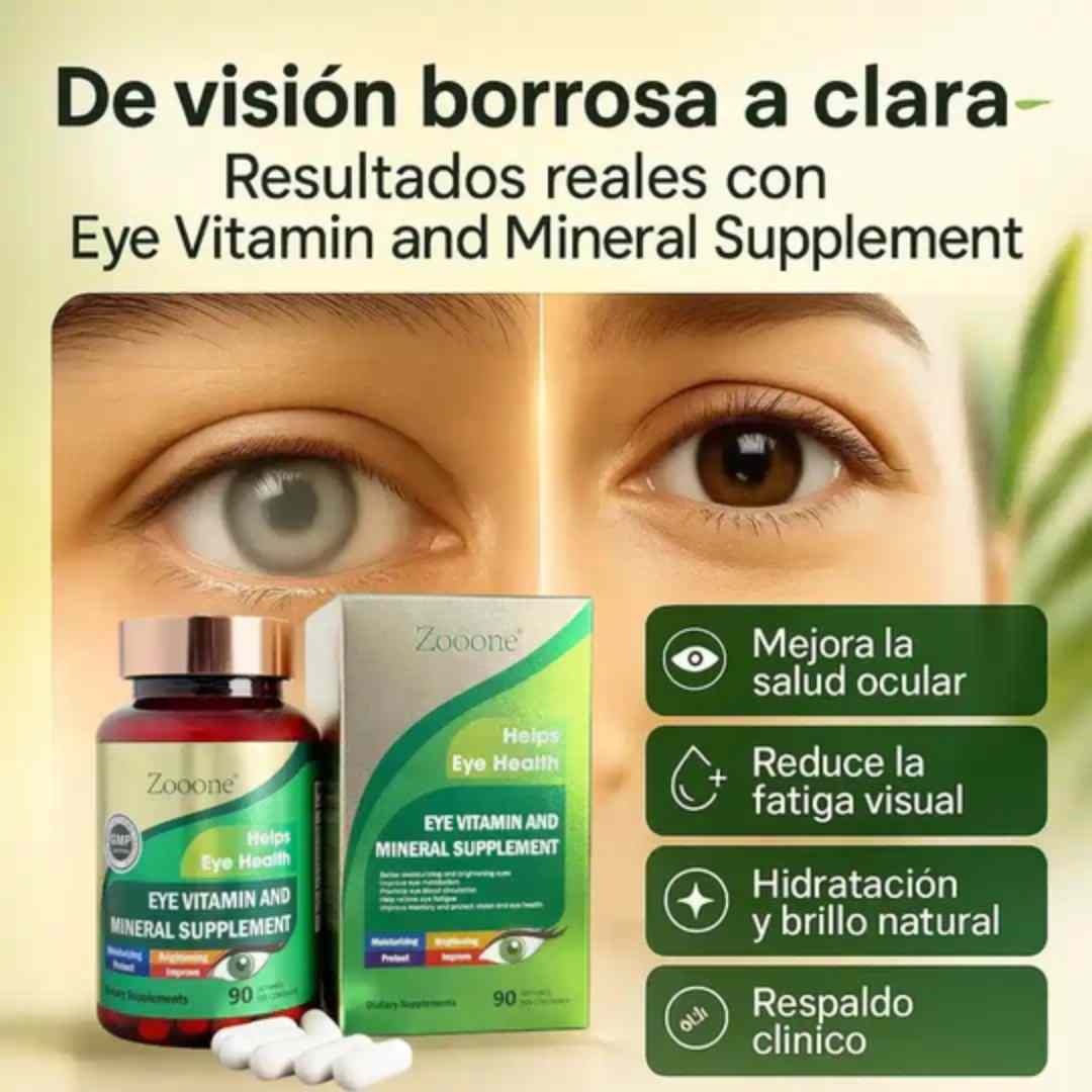 💊ZOONE™ Suplemento Visual – Protección y claridad para tus ojos cada día
