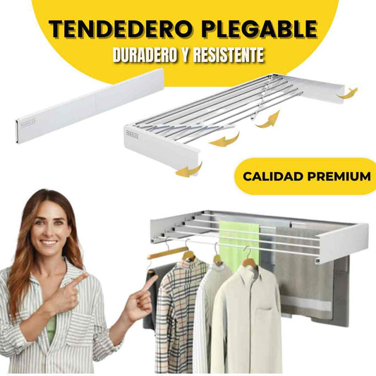 Tendedero de Pared Retráctil + Video de Instalación