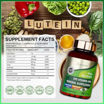 💊ZOONE™ Suplemento Visual – Protección y claridad para tus ojos cada día