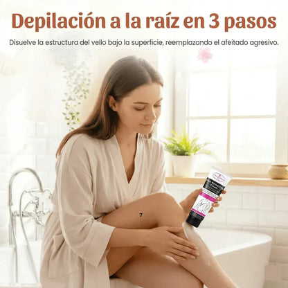 Crema Depilatoria Sin Dolor para Eliminar el Vello y Suavizar la Piel
