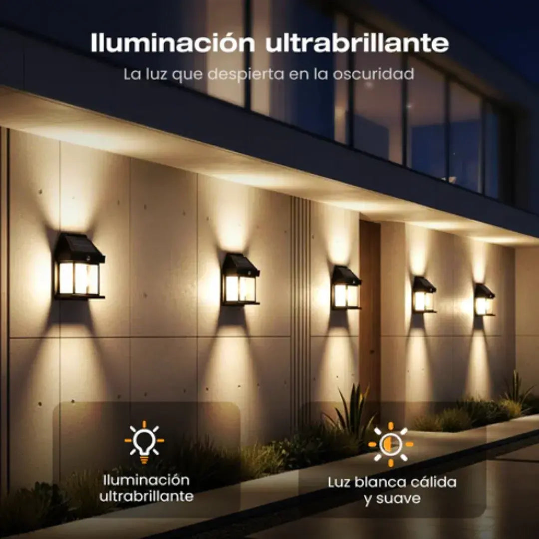 Lámpara Solar de Pared con Sensor de Movimiento | Oferta 2X1