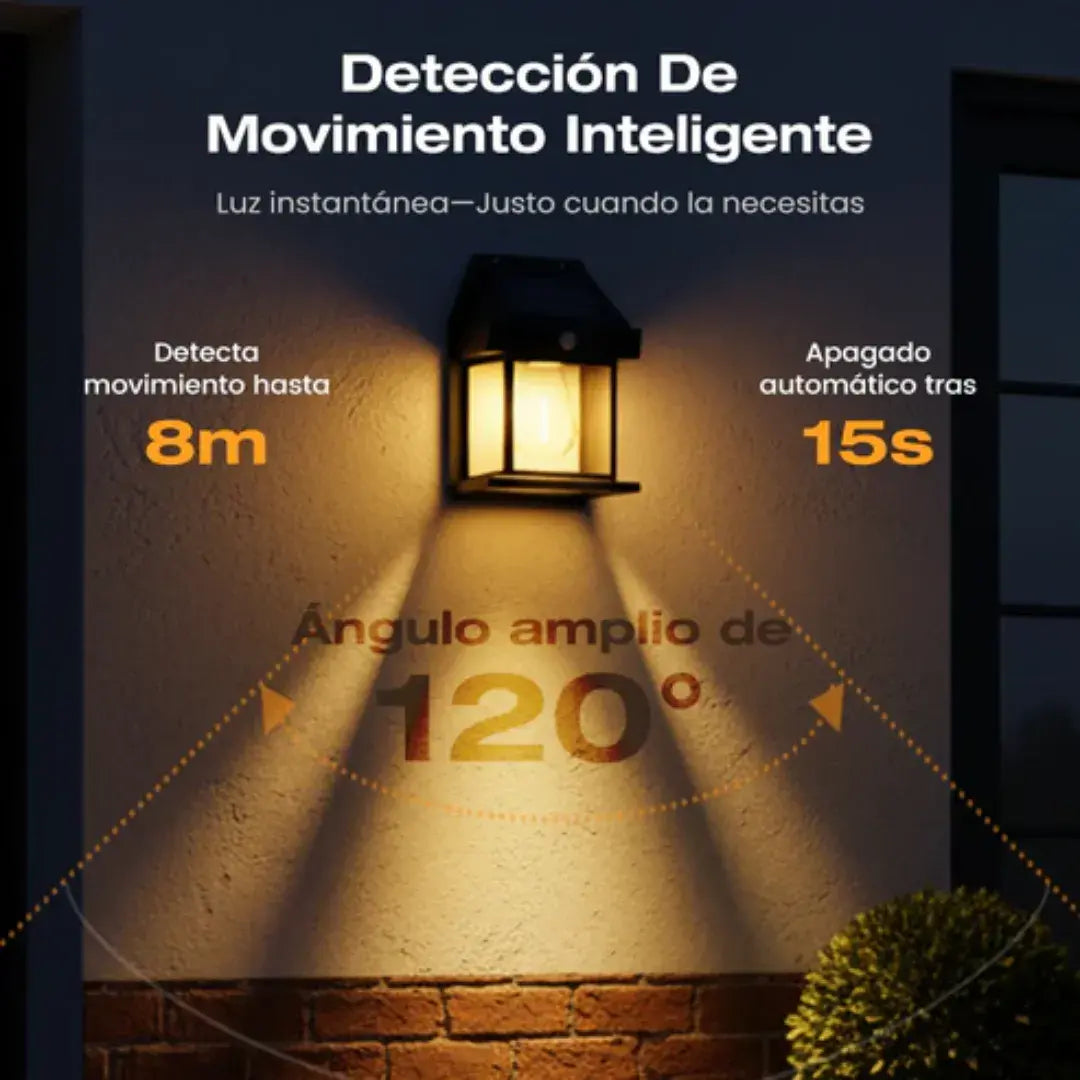 Lámpara Solar de Pared con Sensor de Movimiento | Oferta 2X1